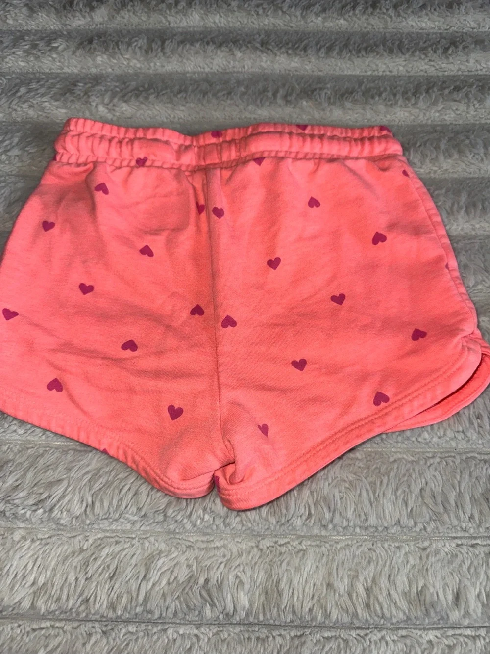 Cat & Jack Coral Heart-Print Knit Shorts